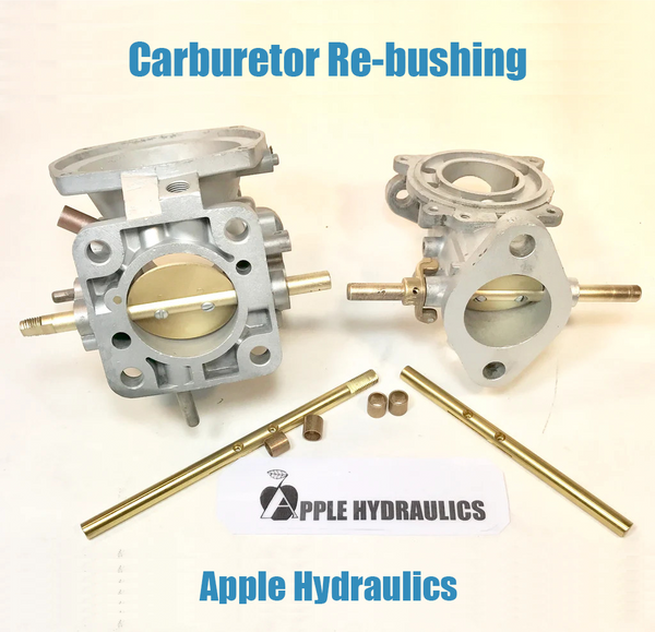 Carburetor Rebushing New Shaft Installed, 175 per carb Apple Hydraulics