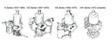 SU H Series Carburetors Complete Rebuild per pair, Carburetors, Apple Hydraulics - Apple Hydraulics