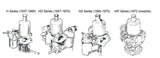 SU HS Series Series Carburetors Complete Rebuild per pair, Carburetors, Apple Hydraulics - Apple Hydraulics