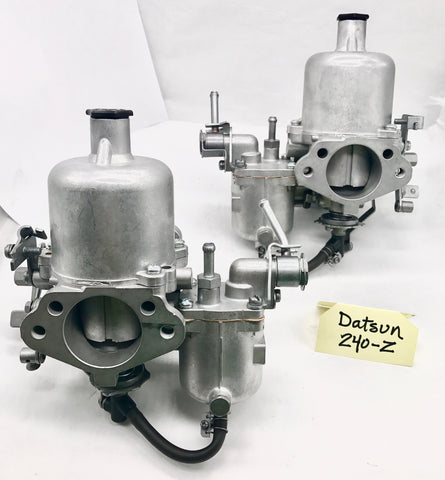 Datsun 1600, 2000 and 240Z carburetors, per pair yours rebuilt, $745pr