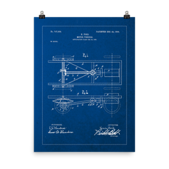 Model T Ford Blueprint Poster - 18" x 24", Apparel, Apple Hydraulics - Apple Hydraulics